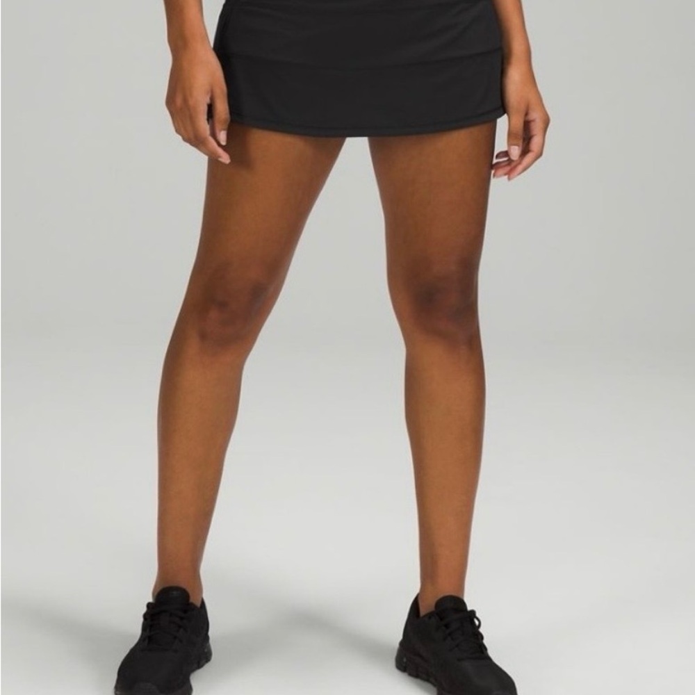 lululemon athletica Black Athletic Skirt with Inner Shorts